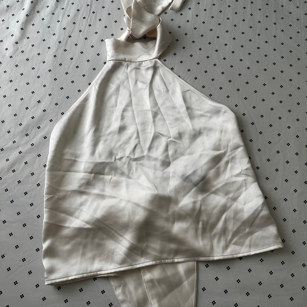 Sincerely Jules Cream Halter Top